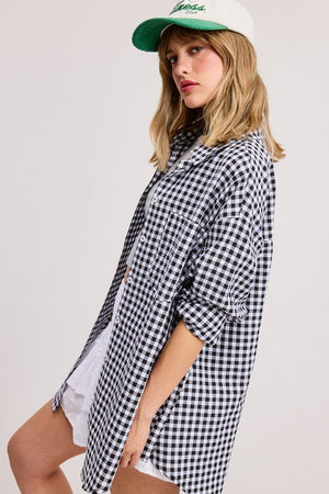 Georgia Gingham button down top (2 colors)