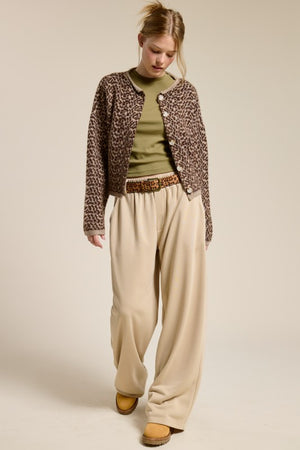 Chandler Cheetah Print Cardigan (ReSTOCK)
