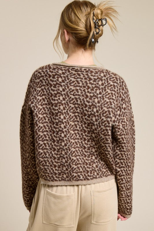 Chandler Cheetah Print Cardigan (ReSTOCK)