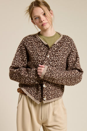 Chandler Cheetah Print Cardigan (ReSTOCK)