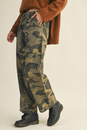 Cally Camo Drawstring Pants
