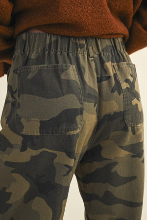 Cally Camo Drawstring Pants