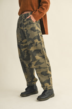 Cally Camo Drawstring Pants