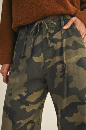 Cally Camo Drawstring Pants