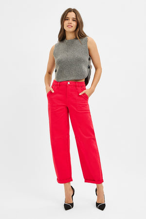 Ruthie Red Denim Pants