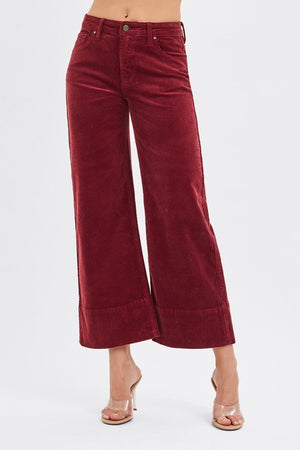 Catherine Corduroy high rise cropped pants