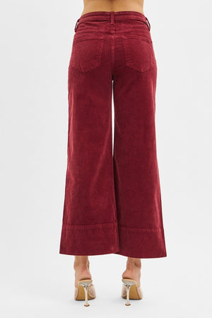 Catherine Corduroy high rise cropped pants