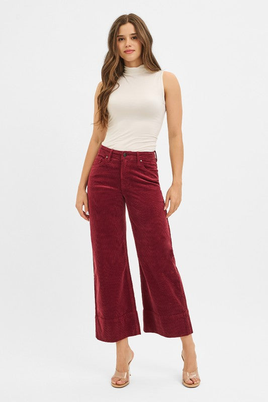 Catherine Corduroy high rise cropped pants