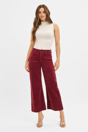 Catherine Corduroy high rise cropped pants