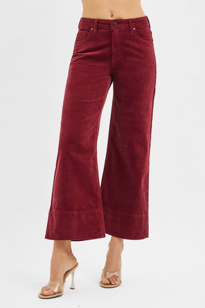 Catherine Corduroy high rise cropped pants
