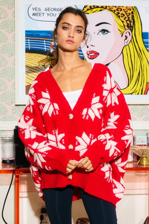 Starling Snowflake Soft Cardigan