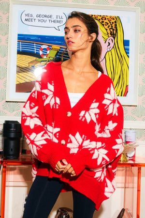 Starling Snowflake Soft Cardigan