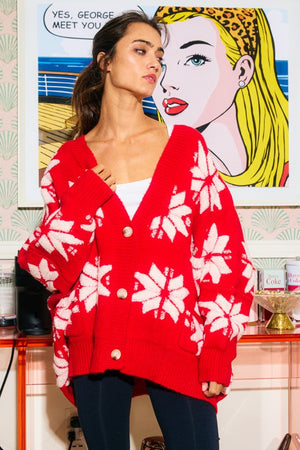 Starling Snowflake Soft Cardigan