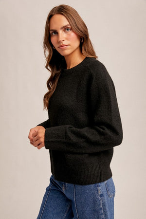 Calei Crew Neck Relaxed Fit Basic Best Sweater