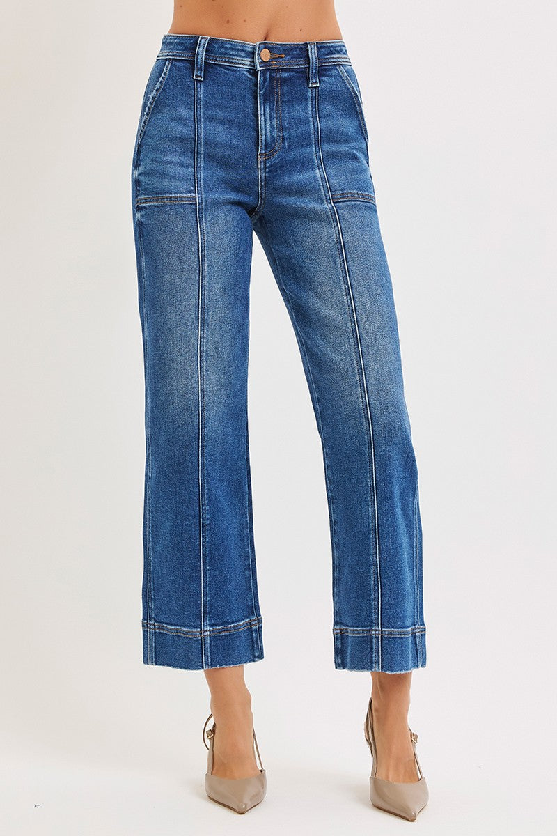 Cally Cropped straight leg Denim Jeans