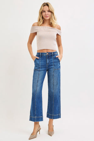 Cally Cropped straight leg Denim Jeans