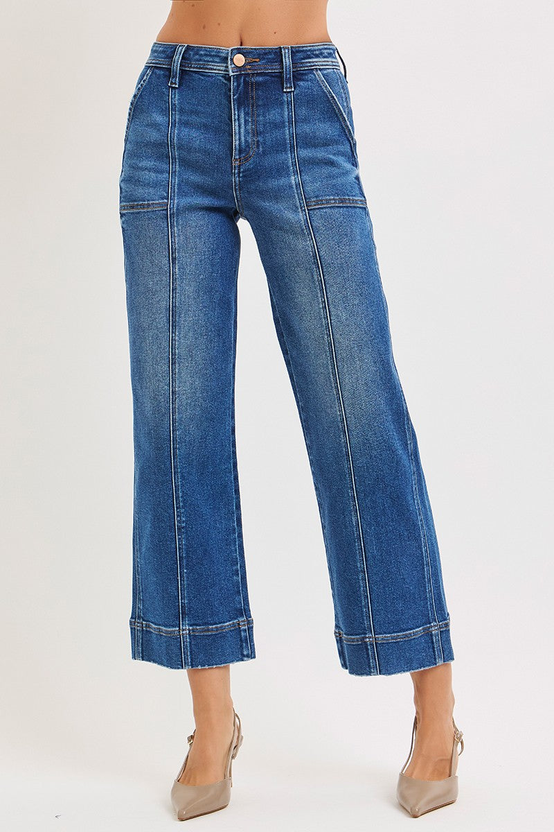 Cally Cropped straight leg Denim Jeans