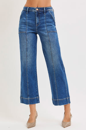 Cally Cropped straight leg Denim Jeans