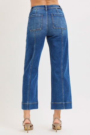 Cally Cropped straight leg Denim Jeans
