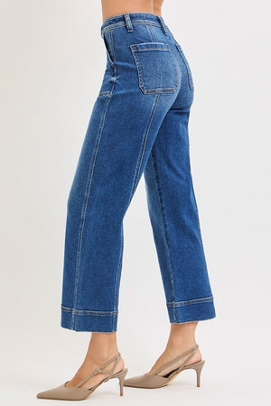 Cally Cropped straight leg Denim Jeans