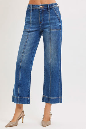 Cally Cropped straight leg Denim Jeans