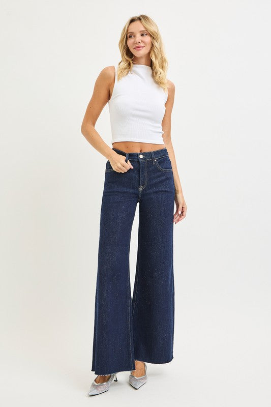 Debbie Dark Denim Jeans-Tummy Controlled