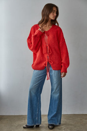 Sadie Lou Tie Front Cardigan (PRE-ORDER)2 COLORS