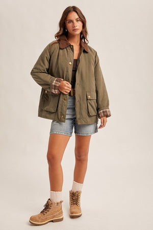 Bianca plaid Barn Jacket