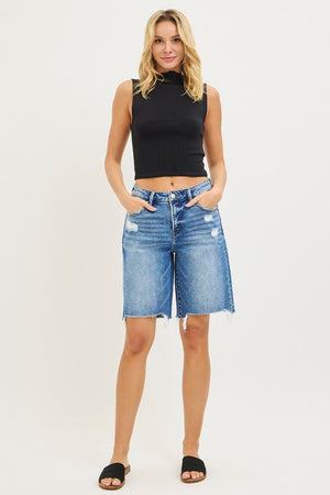 Bermuda Baby Denim Tummy Control short with stretch