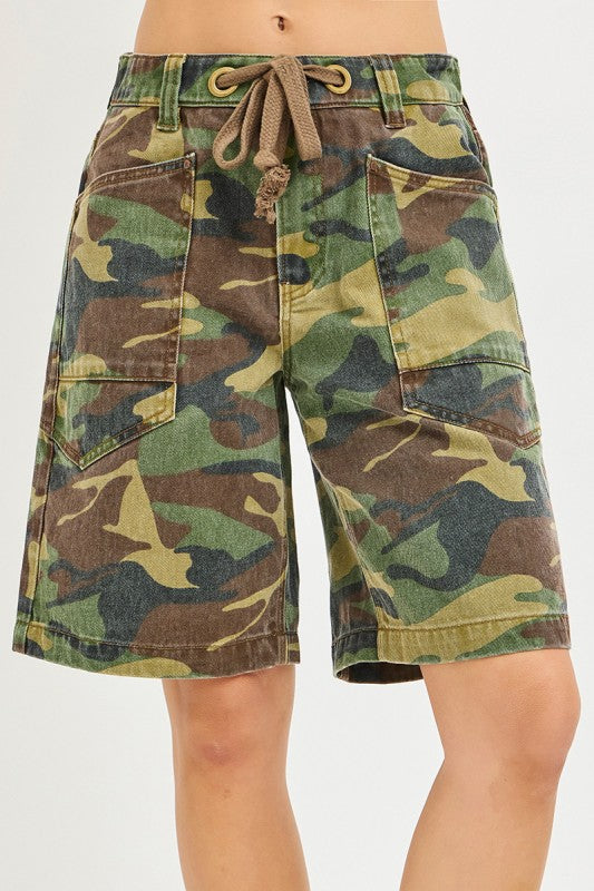 Kelly Camo Bermuda Jorts