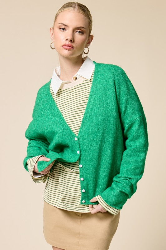 Nana's V-Neck Cardigan (2 colors)