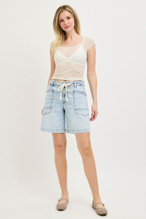 Sandra Slouchy Denim Drawstring short