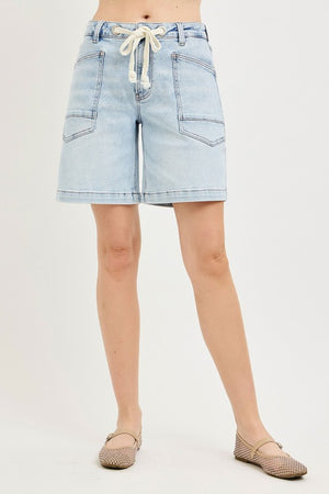 Sandra Slouchy Denim Drawstring short