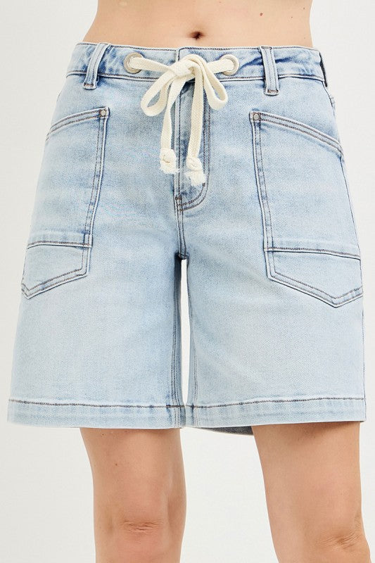 Sandra Slouchy Denim Drawstring short