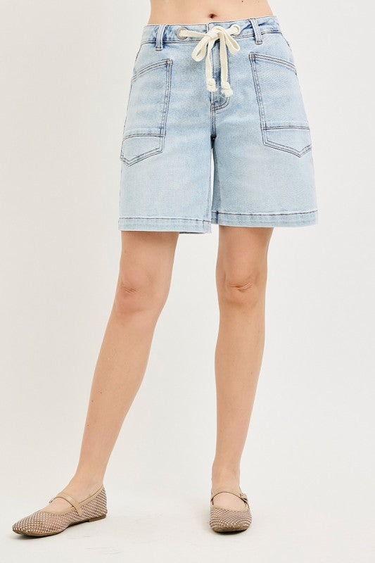 Sandra Slouchy Denim Drawstring short
