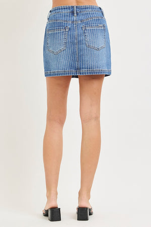 Striped Denim skort -Stretchy!