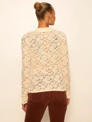 Dreamer Lace Button Down Shirt