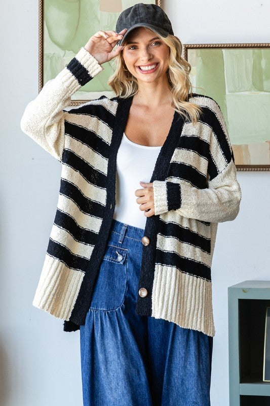 Sally Striped Cardigan RESTOCK