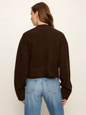 Vanna V-Neck Sweater in Espresso