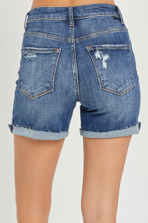 Please Don't Stare High Rise Denim Shorts