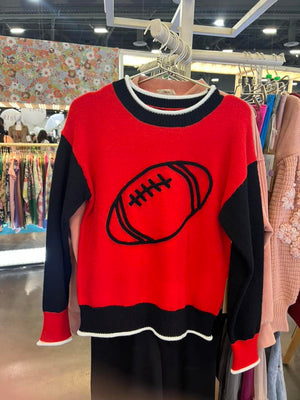 GAME DAY Football Knit sweater