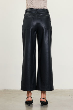 Lenora Leather Pants with Pockets 2 colors!