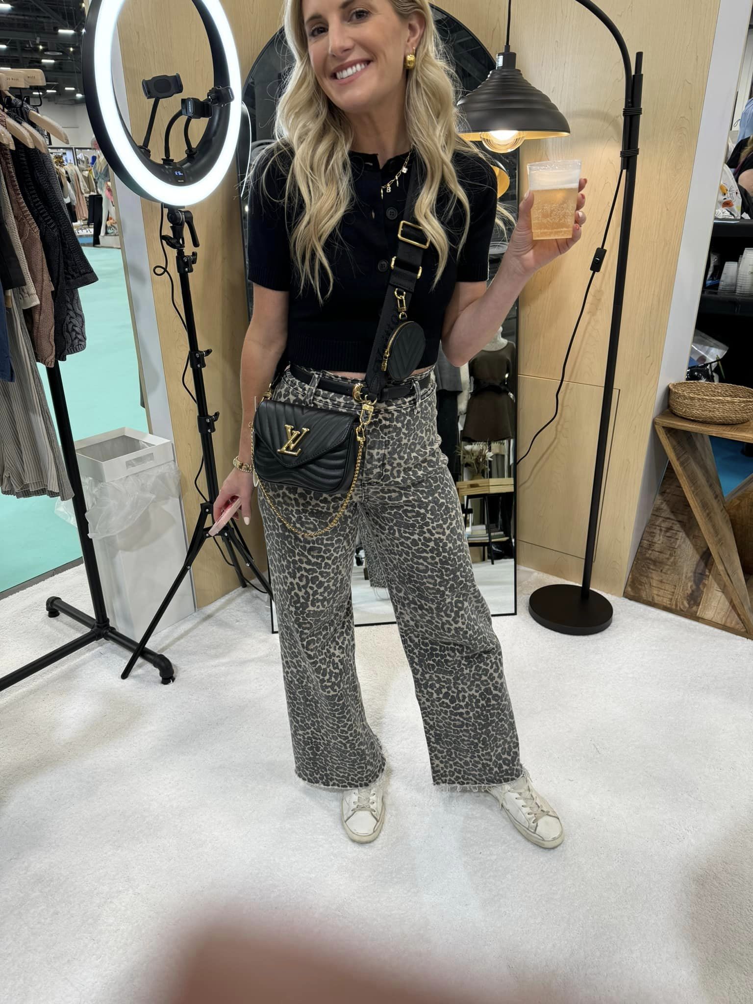 Lindsey Leopard denim Pants