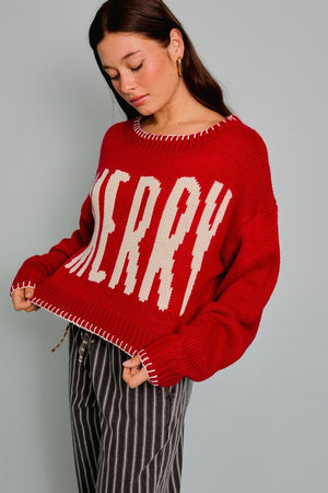 Feeling Merry Cropped Sweater