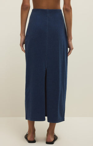Gail Jersey Knit Denim Midi Skirt by Z Supply