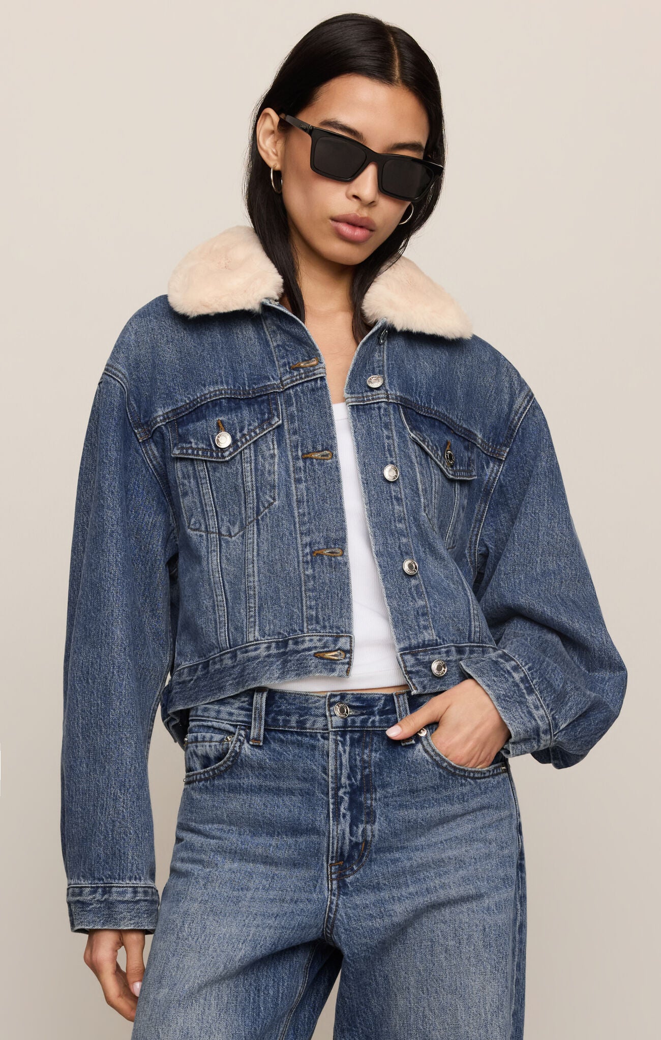 The Daily Fur Denim Jacket By Z Supply