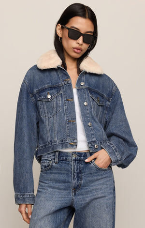 The Daily Fur Denim Jacket By Z Supply