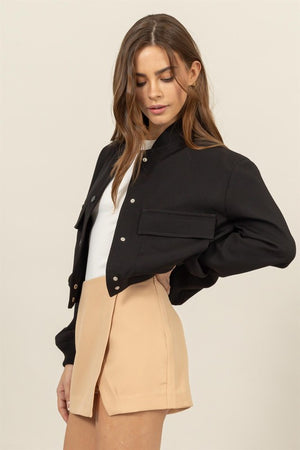 Elaina Elevated Utility Bomber Jacket