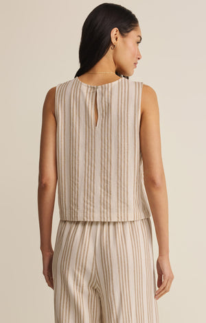 Sloane Striped Knit Tan and Scout Knit Striped Pant By Z Supply