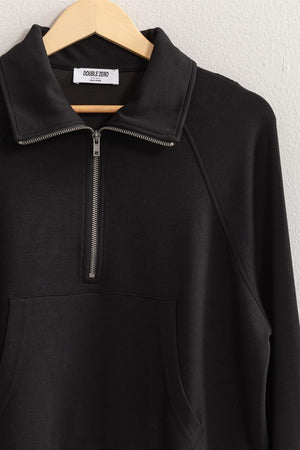 Sally Softer Than Soft Half Zip Jacket (Large Black)